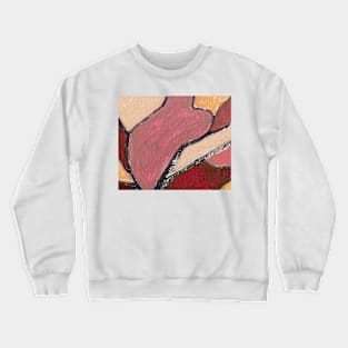 Artwork Oil Painting 2c7 Winery Daylily Pink Crewneck Sweatshirt